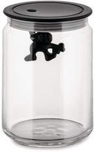 Alessi Voorraadpot Gianni A Little Man Holding On Tight - AMDR05 B - Zwart - 900 ml - door Mattia Di Rosa