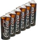 Coca Cola Glazen - Longdrinkglazen - Frisdrankglazen - Frozen - Zwart 270 ml - 6 Stuks