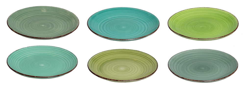 Studio Tavola Ontbijtborden Summer Green ø 19 cm - 6 stuks