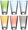 Leonardo Longdrinkglazen optic - Pastel - 300 ml - 6 stuks