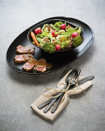 Cosy & Trendy Saladeschaal Vongola Black - 20 x 18 cm