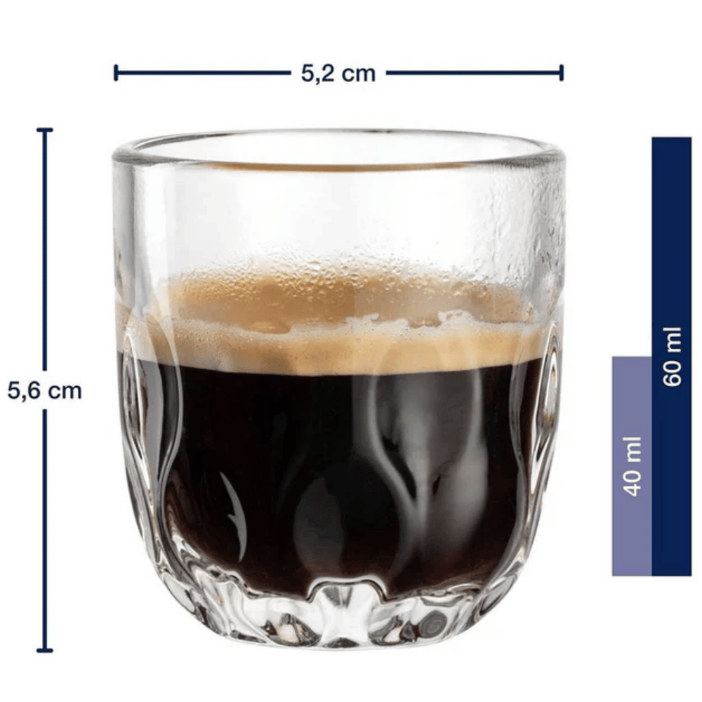 Leonardo Espressoglazen - Gocce Tre - 60 ml - 2 stuks