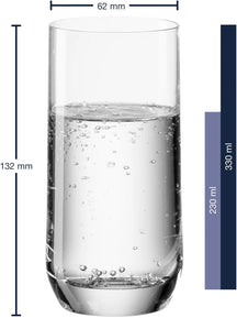 Leonardo Longdrinkglazen Daily - 330 ml - 6 stuks