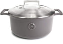 Saveur Selects Braadpan Voyage - Rabbit Grey - ø 25 cm / 4.7 liter - geëmailleerde anti-aanbaklaag