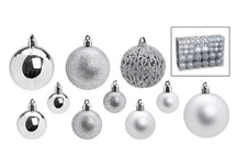 Sareva Kerstballenset Zilver ø 3, 4 en 6 cm - 100 stuks