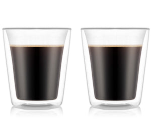 Bodum Dubbelwandige koffie- / theeglazen Canteen - gepatenteerd ventiel - 200 ml - 2 stuks