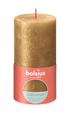 Bolsius Stompkaars Shimmer Gold - 13 cm / ø 7 cm