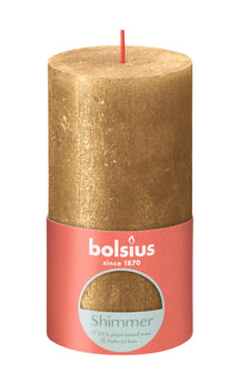 Bolsius Stompkaars Shimmer Gold - 13 cm / ø 7 cm