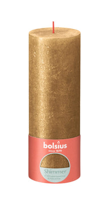 Bolsius Stompkaars Shimmer Gold - 19 cm / ø 7 cm