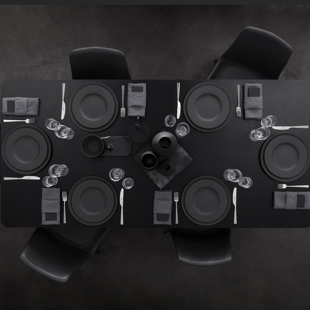 Villeroy & Boch Dinerbord Manufacture Rock - Zwart - ø 27 cm