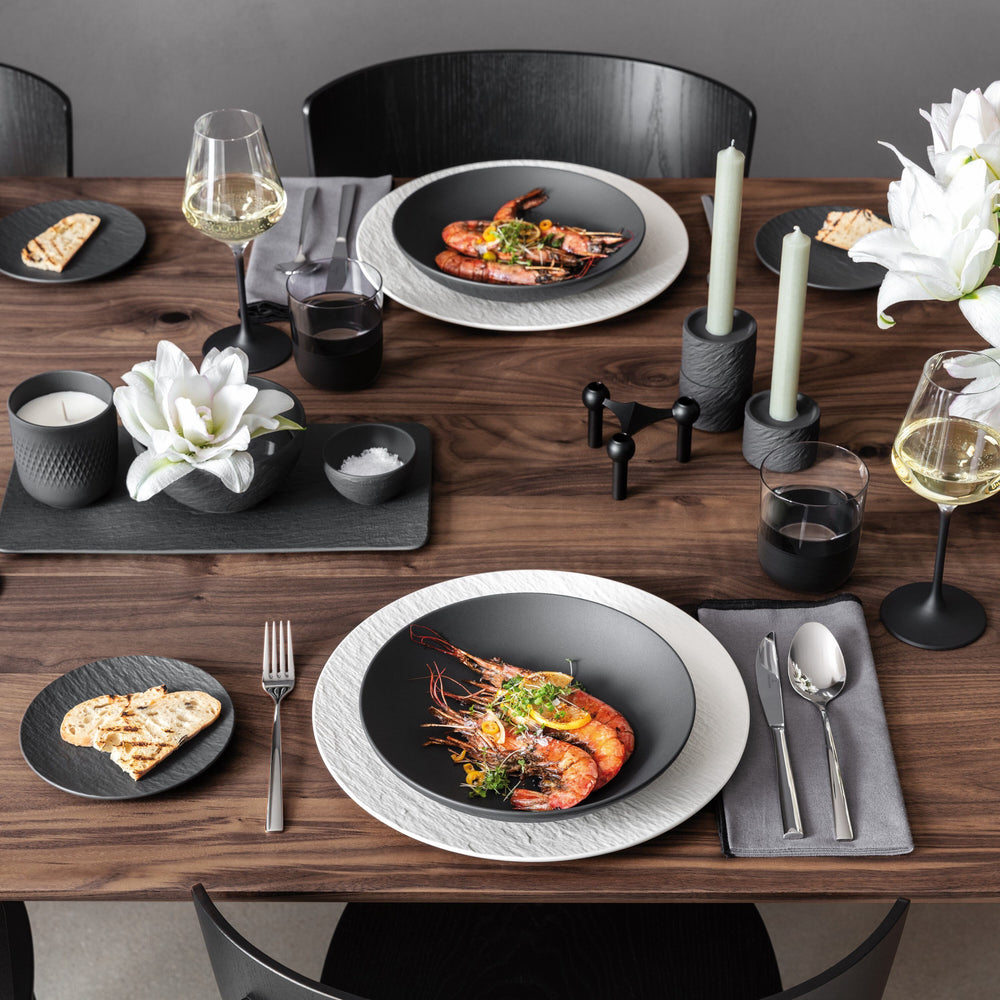 Villeroy & Boch Gebaksbordje Manufacture Rock - Zwart - ø 15.5 cm