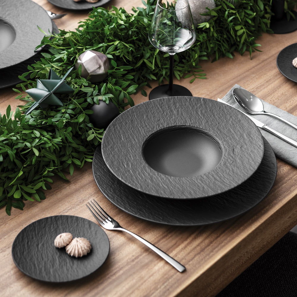 Villeroy & Boch Diep Bord / Pastabord Manufacture Rock - Zwart - ø 28 cm