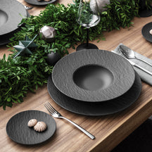 Villeroy & Boch Diep Bord / Pastabord Manufacture Rock - Zwart - ø 28 cm