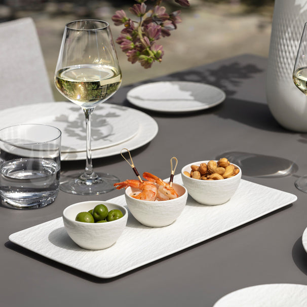 Villeroy & Boch Dipschaaltjes Set Manufacture Rock - Wit - 4-delig