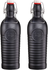 Bormioli Rocco Beugelfles / Weckfles Officina 1825 - Antraciet - 1.2 liter - 2 stuks