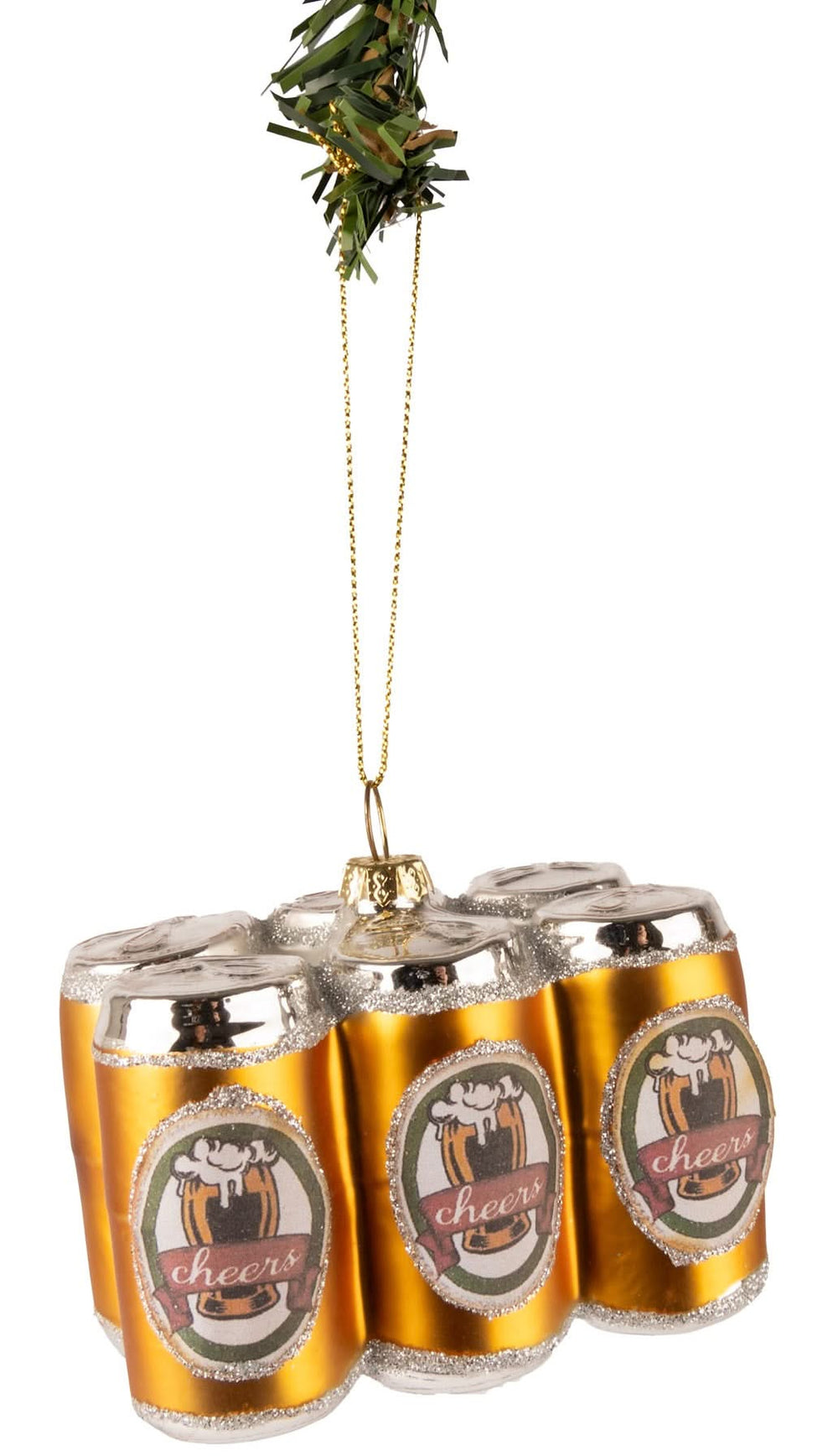 Nordic Light Kerstbal Six Pack Bier 9 cm