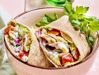 Wraps met vegetarische kip