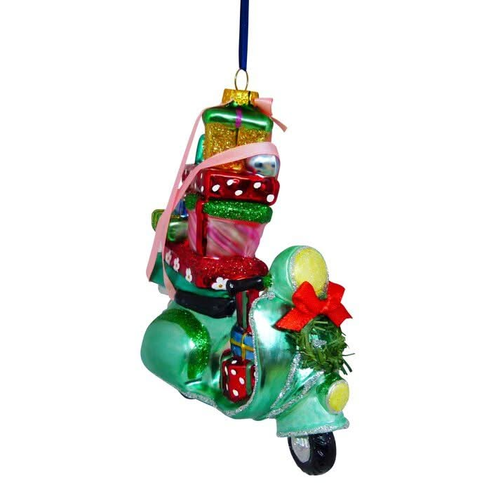 Sareva Kerstbal Scooter Met Cadeautjes