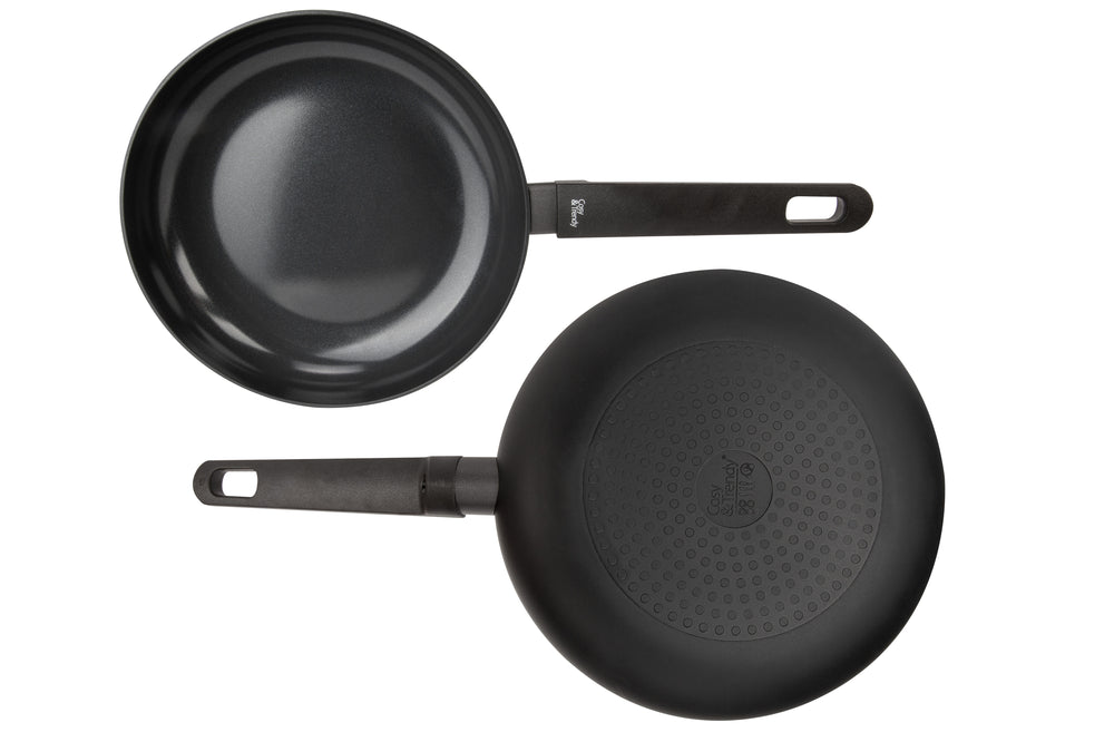 Cookinglife Koekenpan Black Cera - ø 24 cm - keramische anti-aanbaklaag - geschikt voor alle warmtebronnen