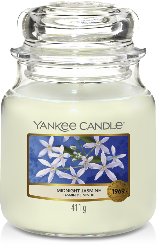 Yankee Candle Geurkaars Medium Midnight Jasmine - 13 cm / ø 11 cm