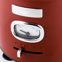 Westinghouse Retro Waterkoker + Broodrooster 4 Sleuven + Blender - Rood