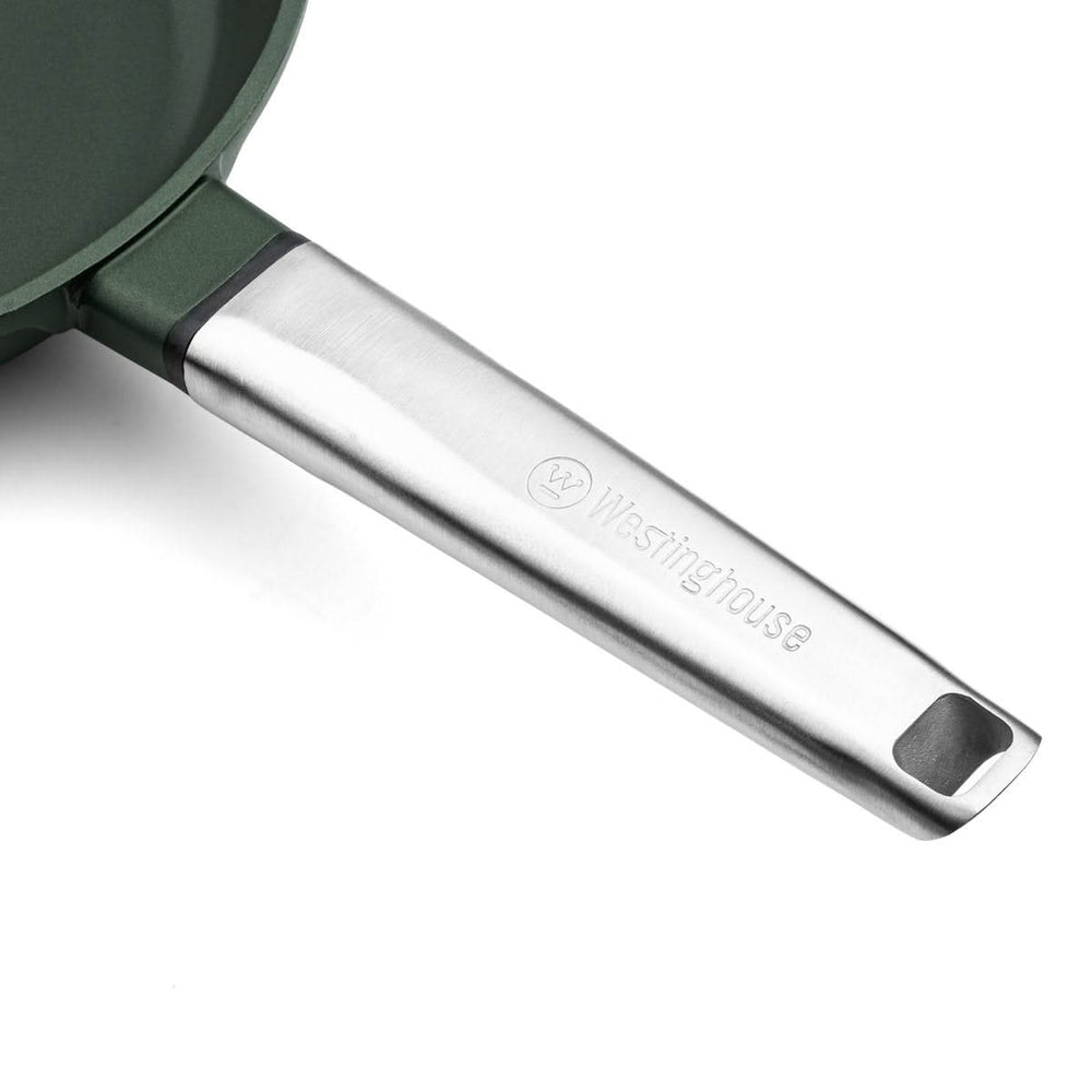 Westinghouse Pannenset Performance (Wokpan + Grillpan) ø 28 cm - Groen - Inductie en alle andere warmtebronnen