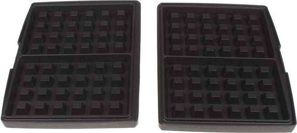 Fritel Bakplaten Set voor Brusselse en Luikse Wafel 4 x 6 cm