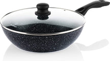 Westinghouse Pannenset Black Marble (Wokpan + Koekenpan ø 30 cm + Braadpan ø 28 cm) - Inductie en alle andere warmtebronnen