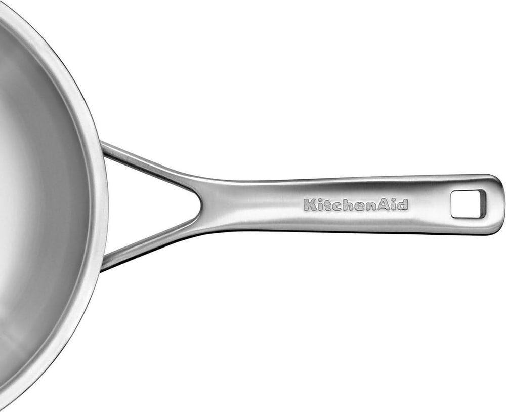 KitchenAid Koekenpan - Multi-Ply RVS - ø 20 cm - zonder anti-aanbaklaag