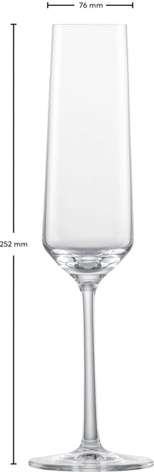 Zwiesel Glas Champagneglazen Pure - 215 ml - 2 stuks