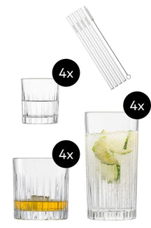 Schott Zwiesel Glazenset Stage - 17 Delig - Whiskey Glazen, Shotglazen & Longdrinkglazen