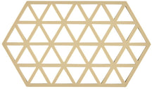 Zone Denmark Pannenonderzetter Triangles - Warm Sand - 24 x 14 cm