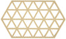 Zone Denmark Pannenonderzetter Triangles - Warm Sand - 24 x 14 cm