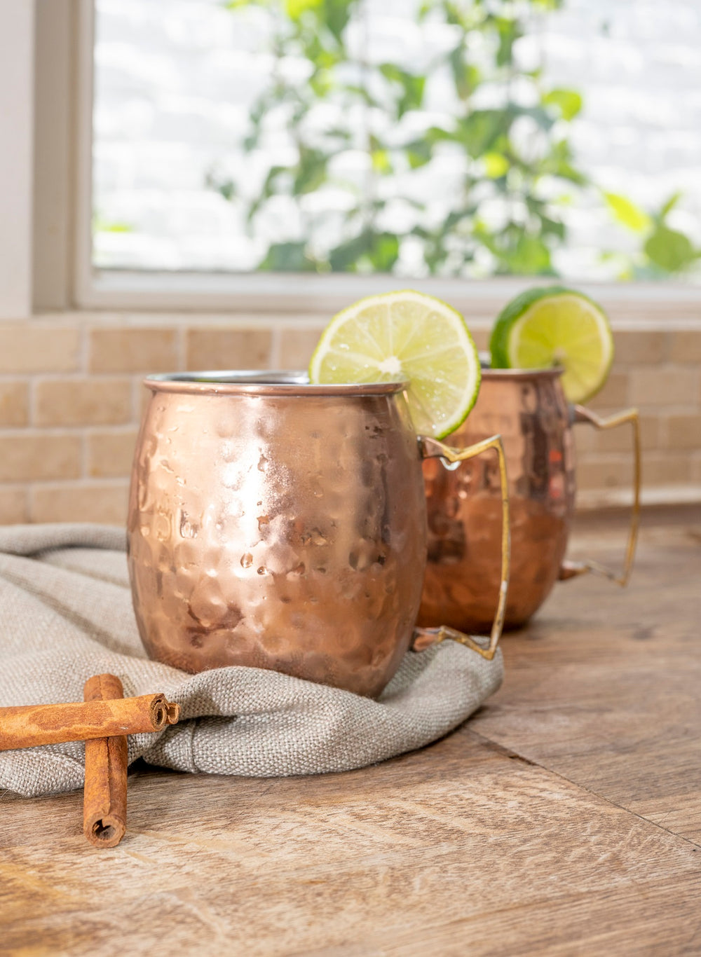 Cosy & Trendy Cocktailbeker Moscow Mule - Gehamerd Koper - 450 ml