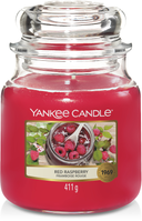 Yankee Candle Geurkaars Medium Red Raspberry - 13 cm / ø 11 cm