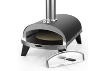 ZiiPa Pizza Oven Piana - Houtgestookt - met Thermometer - Antraciet - voor ø 30 cm pizza's - Roterende pizzasteen