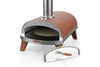 ZiiPa Pizza Oven Piana - Houtgestookt - met Thermometer - Terracotta - voor ø 30 cm pizza's - Roterende pizzasteen