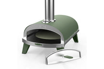 ZiiPa Pizza Oven Piana - Houtgestookt - met Thermometer - Eucalyptus - voor ø 30 cm pizza's - Roterende pizzasteen