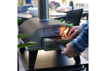 ZiiPa Pizza Oven Piana - Houtgestookt - met Thermometer - Antraciet - voor ø 30 cm pizza's - Roterende pizzasteen