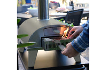 ZiiPa Pizza Oven Piana - Houtgestookt - met Thermometer - Eucalyptus - voor ø 30 cm pizza's - Roterende pizzasteen