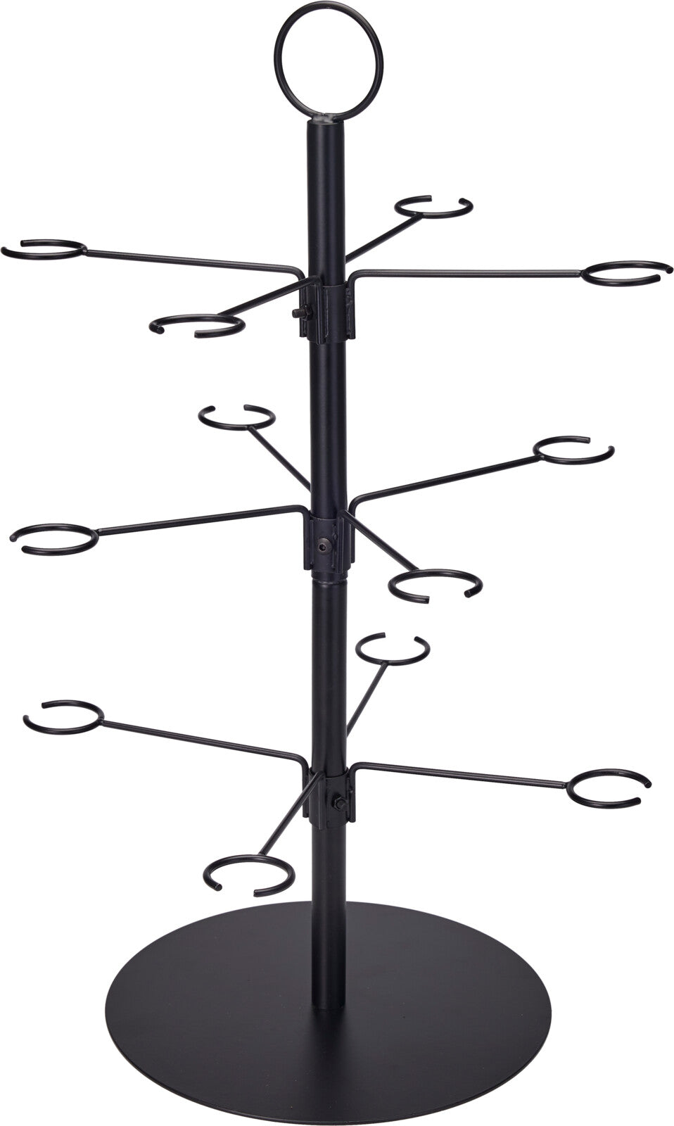 Cookinglife Etagere voor Cocktails - Cocktailboom - Cocktailtree - Geschikt voor 12 glazen - Zwart
