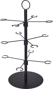 Cookinglife Etagere voor Cocktails - Cocktailboom - Cocktailtree - Geschikt voor 12 glazen - Zwart