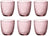 Bormioli Rocco Glazen Slot - Roze - 290 ml - 6 stuks