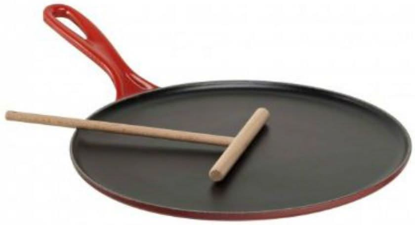 Le Creuset Pannenkoekenpan / Crepepan Tradition - Kersenrood - ø 27 cm