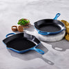 Le Creuset Skillet Signature - Azure - ø 20 cm - geëmailleerde anti-aanbaklaag