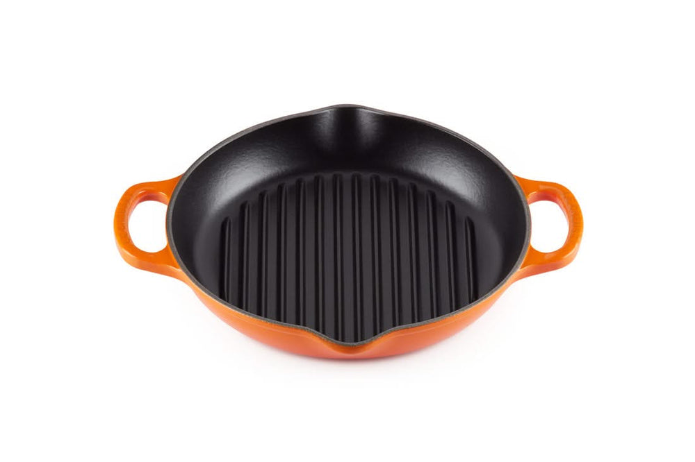 Le Creuset Grillplaat Signature - Oranjerood - Hoog - ø 25 cm