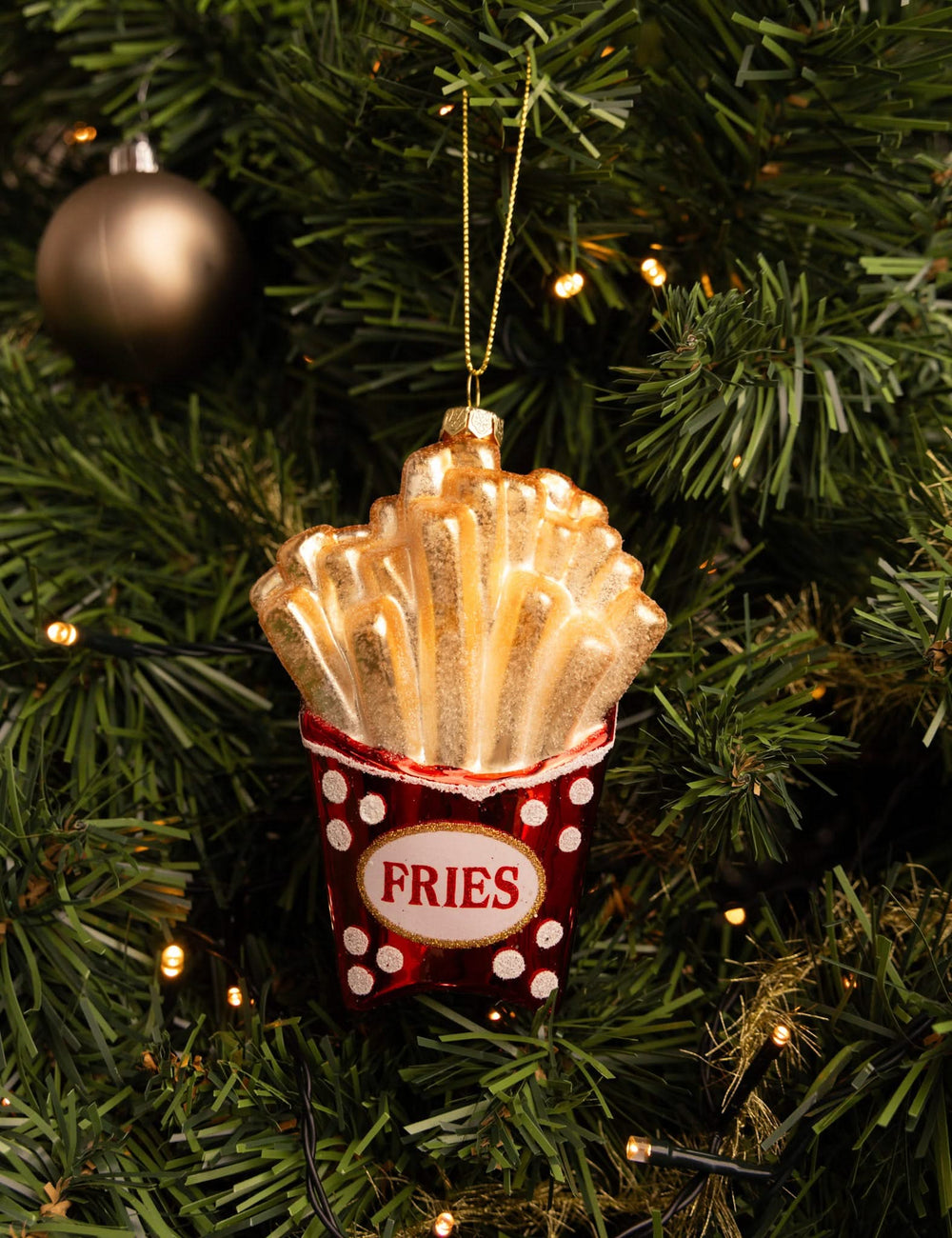 Nordic Light Kerstbal Friet 12 cm