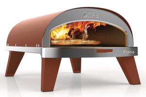 ZiiPa Pizza Oven Piana - Gasmodel - met Thermometer - Terracotta - voor ø 30 cm pizza's - Roterende pizzasteen