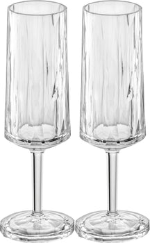 Koziol Champagneglazen - Onbreekbaar Superglas 100 ml - 2 stuks