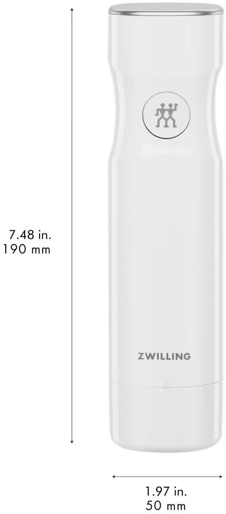 Zwilling Oplaadbare Vacuümpomp Fresh & Save - Wit - micro USB